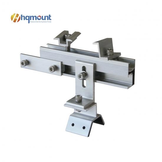 aluminum anodized solar L feet for metal roof, solar mounting L foot, commercial metal roof solar mount
