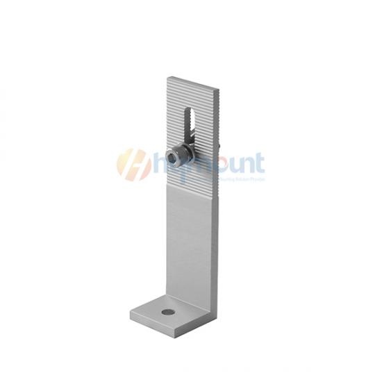 Aluminum heavy duty solar L foot 155mm height for metal roof