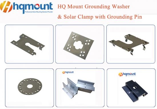 Grounding lug solar panel earthing solution