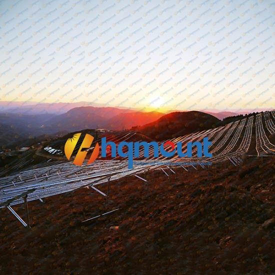 solar ground mount system with U profile steel