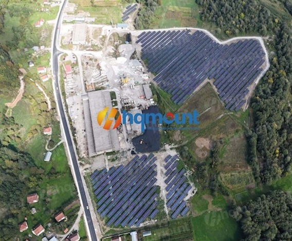 太陽光発電所向け5MW ZAM鋼製PVブラケット