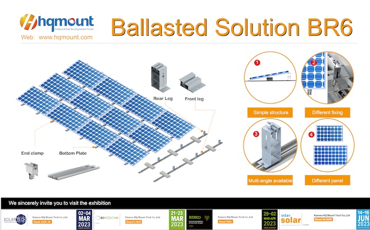 平屋根用太陽光発電架台ソリューション：接着剤（Sika SolarMount 1）平屋根用太陽光発電架台ソリューションとバラストシステムの比較
