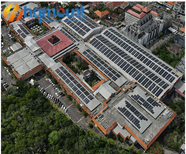 ソーラーメタルデッキ屋上プロジェクト-バリ島で最大の1.5MW