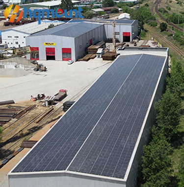 1MWのトタン屋根の太陽光発電プロジェクトの設置が成功裏に完了
