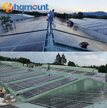 5MW金属太陽光パネルの屋上プロジェクト